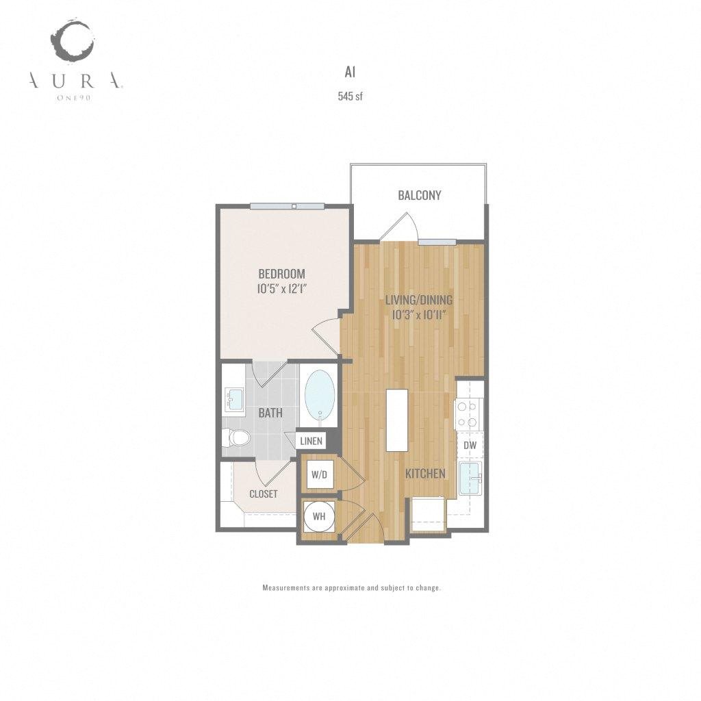 Aura One90 Apartments A1 Floor Plan Aura One90 Apartments A1 Floor Plan